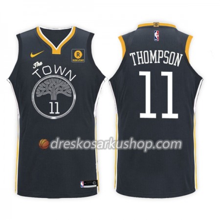 Muški NBA Dres Golden State Warriors Klay Thompson 11 Nike 2017-18 Crna Swingman
